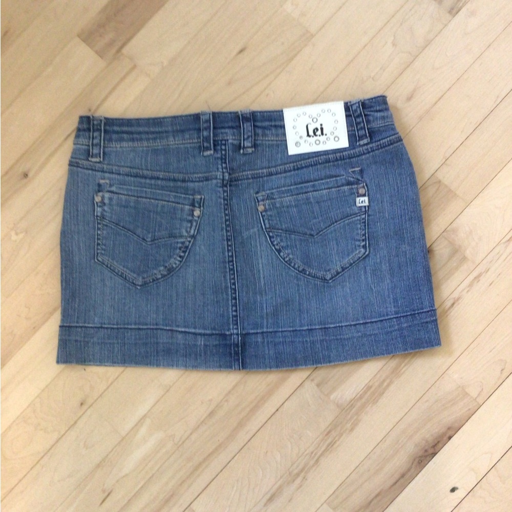 2/$10 LEI Denim Mini Skirt
